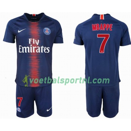 Paris Saint-Germain Mbappé 7 Kind Thuis Tenue 2018-19